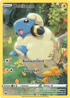 Pokémon-Karte Voltilamm GG34