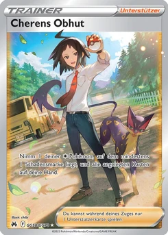 Pokémon-Karte Cherens Obhut GG58