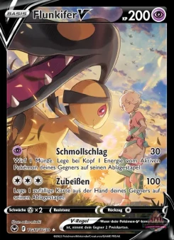 Pokémon-Karte Flunkifer V TG17