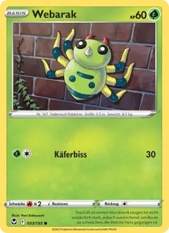 Pokémon-Karte Webarak 003/195