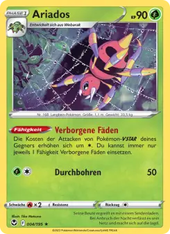 Pokémon-Karte Ariados 004/195
