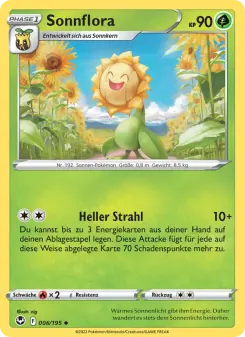 Pokémon-Karte Sonnflora 006/195