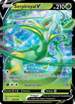 Pokémon-Karte Serpiroyal V 007/195
