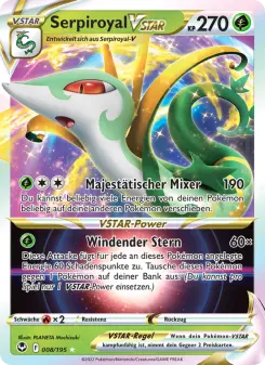 Pokémon-Karte Serpiroyal VSTAR 008/195