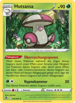 Pokémon-Karte Hutsassa 012/195