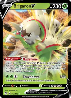 Pokémon-Karte Brigaron V 015/195