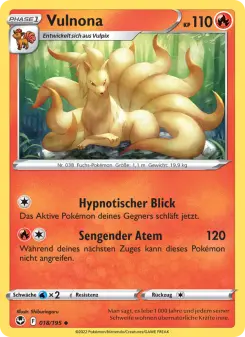 Pokémon-Karte Vulnona 018/195