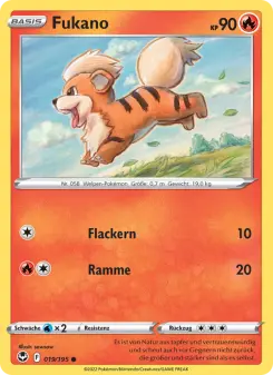 Pokémon-Karte Fukano 019/195