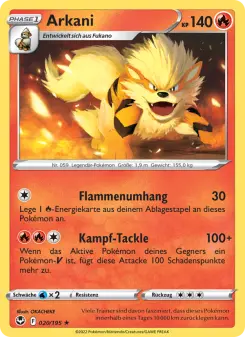 Pokémon-Karte Arkani 020/195