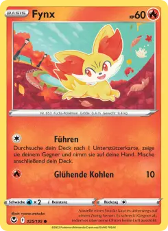 Pokémon-Karte Fynx 025/195