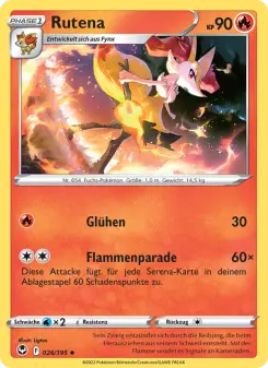 Pokémon-Karte Rutena 026/195
