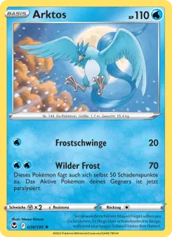 Pokémon-Karte Arktos 036/195