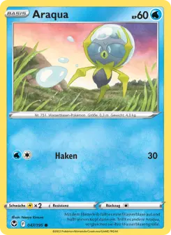 Pokémon-Karte Araqua 047/195