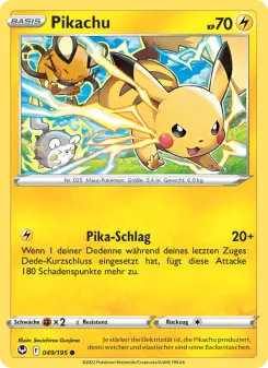 Pokémon-Karte Pikachu 049/195
