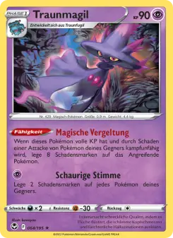 Pokémon-Karte Traunmagil 064/195