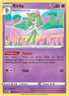 Pokémon-Karte Kirlia 068/195