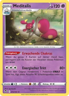 Pokémon-Karte Meditalis 073/195
