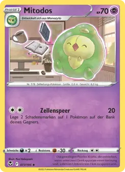 Pokémon-Karte Mitodos 077/195