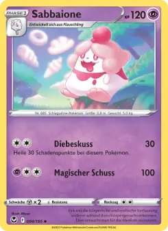 Pokémon-Karte Sabbaione 084/195