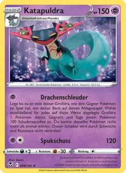 Pokémon-Karte Katapuldra 089/195