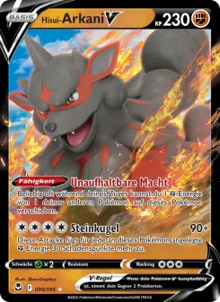 Pokémon-Karte Hisui-Arkani V 090/195