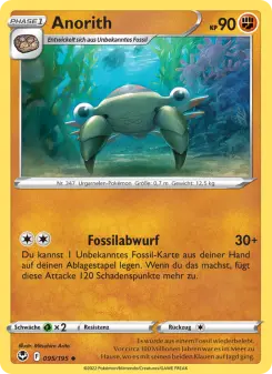 Pokémon-Karte Anorith 095/195