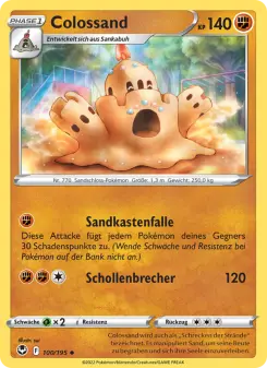 Pokémon-Karte Colossand 100/195