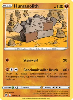 Pokémon-Karte Humanolith 101/195