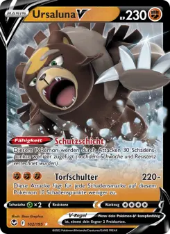 Pokémon-Karte Ursaluna V 102/195