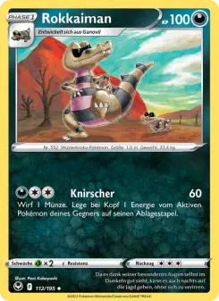 Pokémon-Karte Rokkaiman 112/195