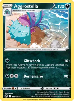Pokémon-Karte Aggrostella 115/195