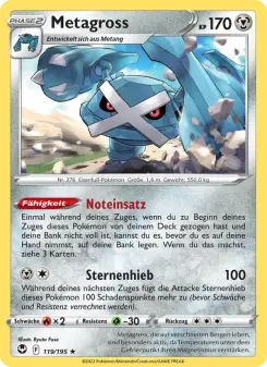 Pokémon-Karte Metagross 119/195