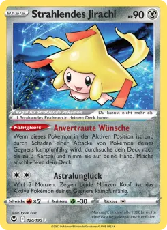 Pokémon-Karte Strahlendes Jirachi 120/195