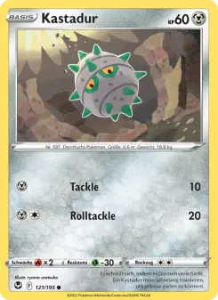 Pokémon-Karte Kastadur 121/195