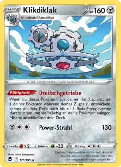 Pokémon-Karte Klikdiklak 125/195