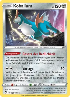 Pokémon-Karte Kobalium 126/195