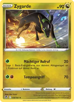 Pokémon-Karte Zygarde 134/195