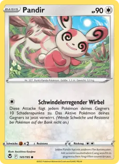 Pokémon-Karte Pandir 141/195