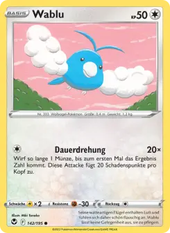Pokémon-Karte Wablu 142/195