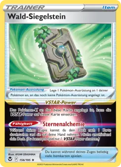 Pokémon-Karte Wald-Siegelstein 156/195