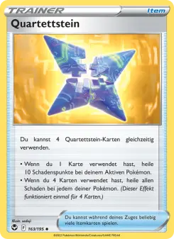 Pokémon-Karte Quartettstein 163/195