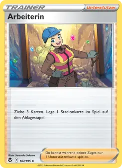 Pokémon-Karte Arbeiterin 167/195