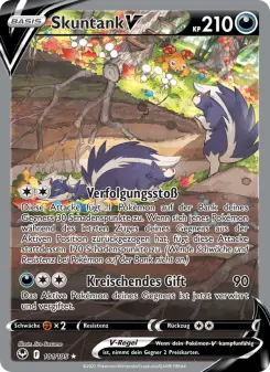 Pokémon-Karte Skuntank V 181/195