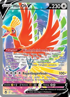 Pokémon-Karte Ho-Oh V 187/195