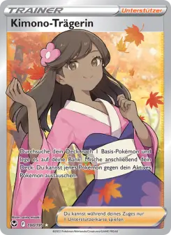 Pokémon-Karte Kimono-Trägerin 190/195