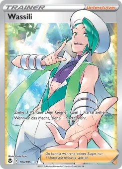 Pokémon-Karte Wassili 194/195