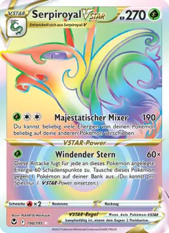 Pokémon-Karte Serpiroyal VSTAR 196/195