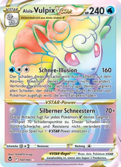 Pokémon-Karte Alola Vulpix-VSTAR 197/195