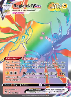 Pokémon-Karte Regieleki VMAX 198/195