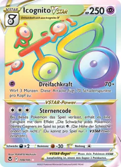 Pokémon-Karte Icognito VSTAR 199/195
